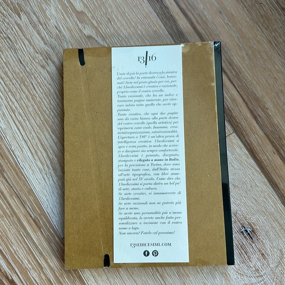 NWT 13Sedicesimi Hand Bound Hardcover Journal